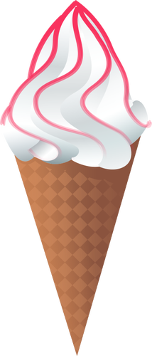 Of Ice Cream In A Cone Clipart