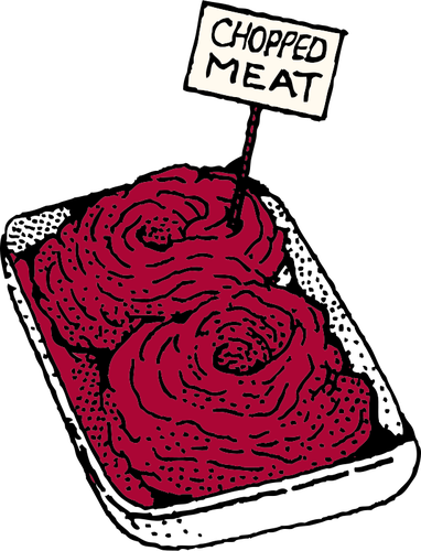 Of Chopped Meat Clipart