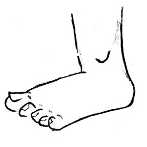 Cartoon Foot Kid Png Image Clipart