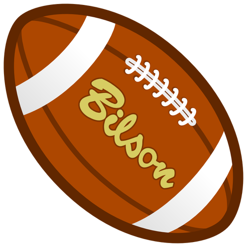 Brown Rugby Ball Clipart