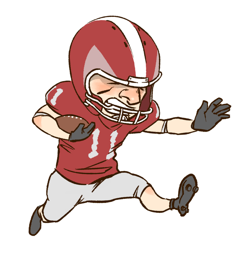 Playing Football Transparent Image Clipart