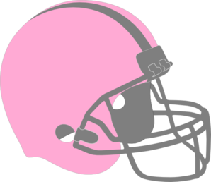 Pink Football Helmet At Clker Vector Clipart