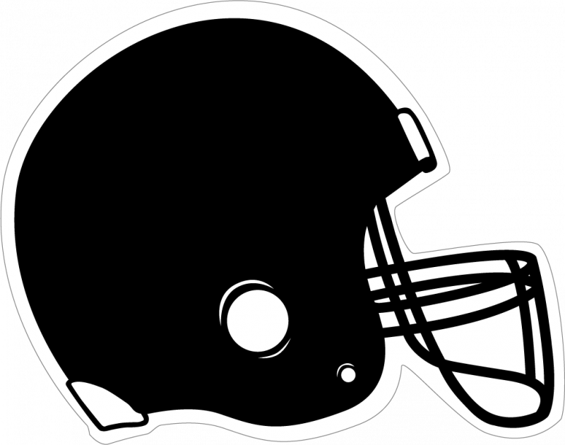 Football Field Black Football Helmet Hd Photo Clipart