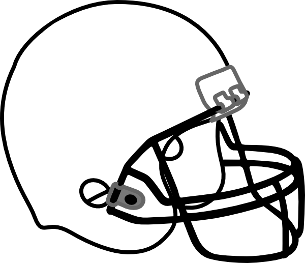 Football Helmet Outline Transparent Image Clipart