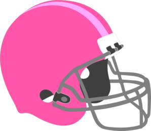 Pink Football Helmet At Clker Vector Clipart