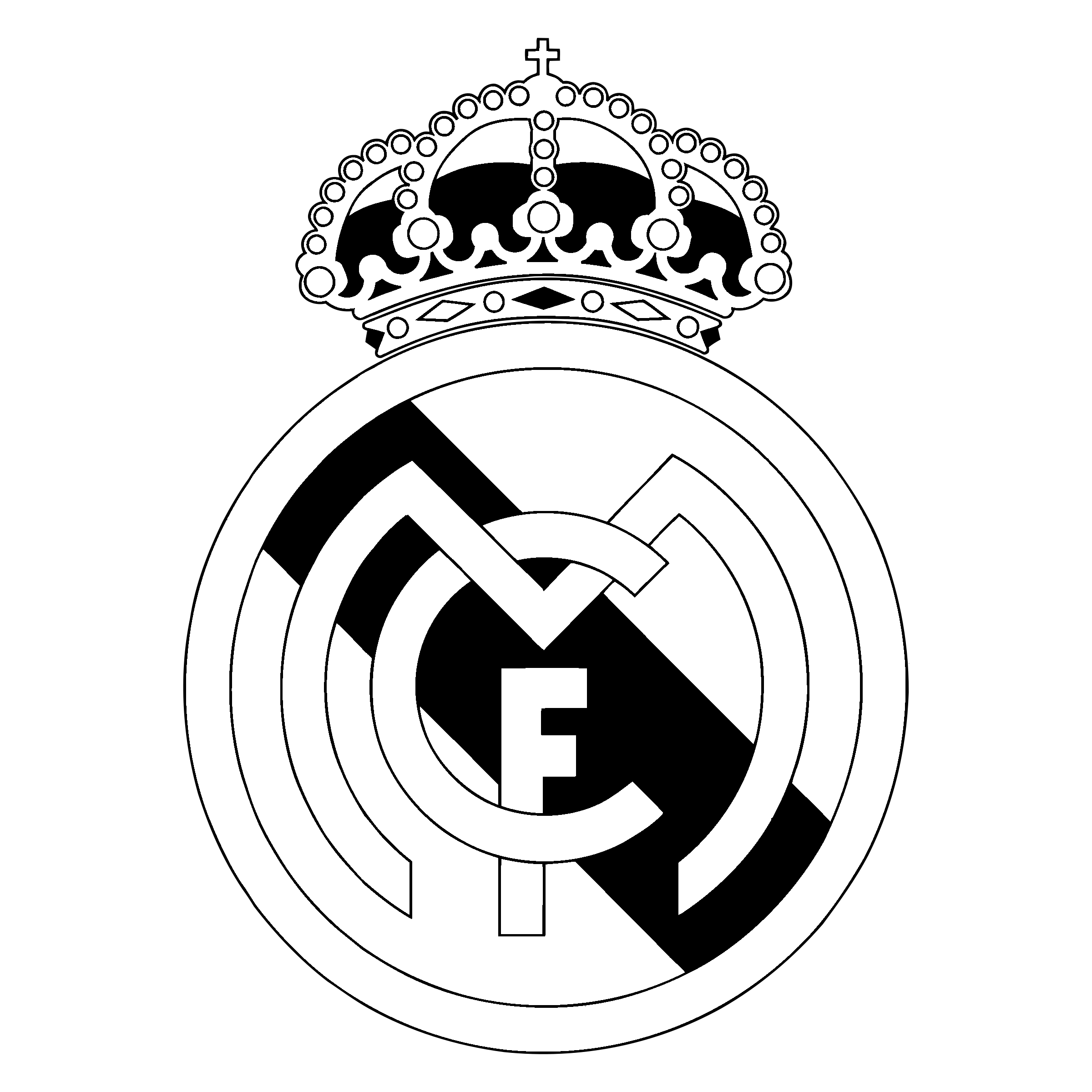 Real Liga La Madrid Football C.F. Logo Clipart