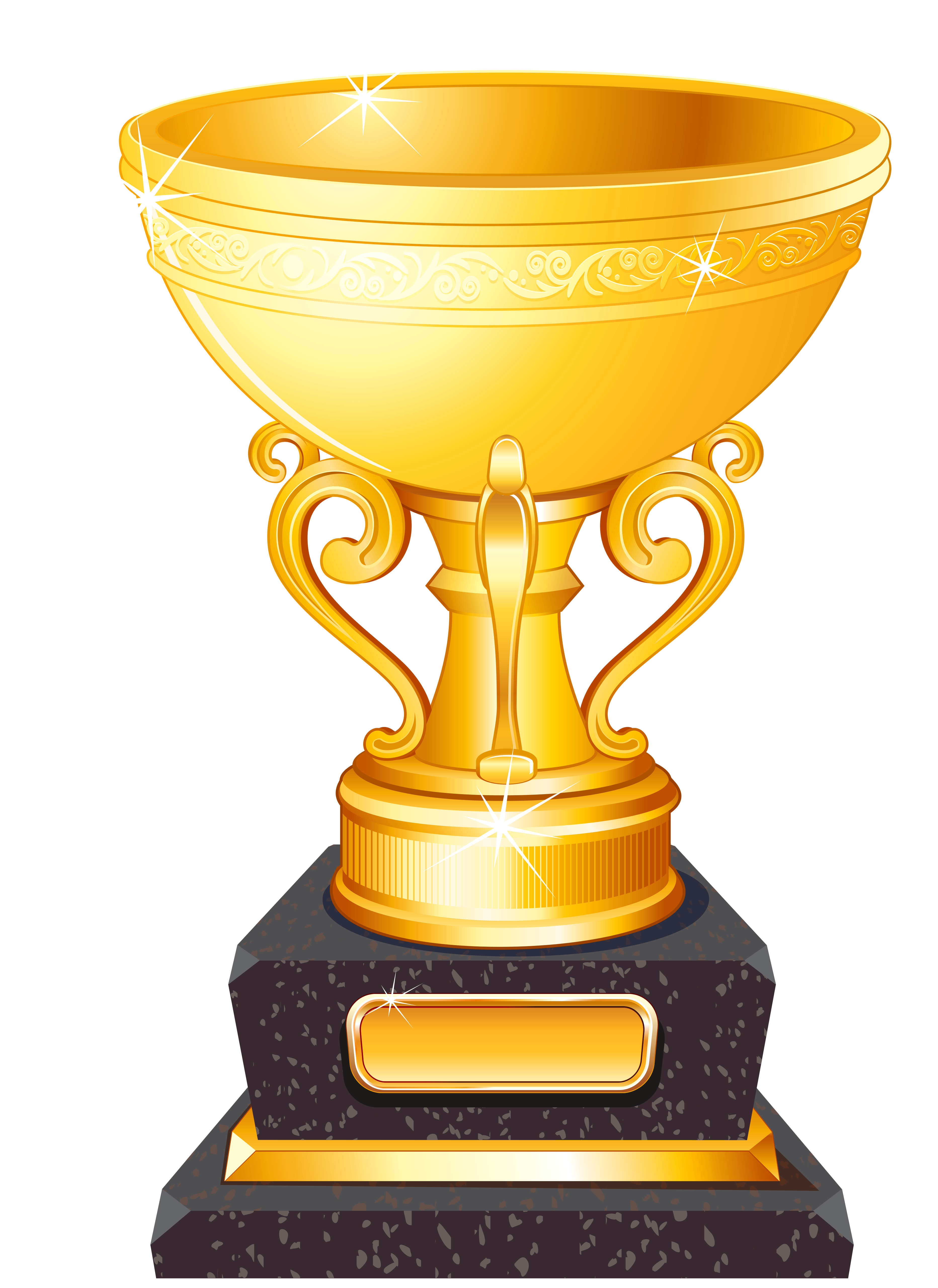 Trophy Golden Gold Cup Football Medal Clipart