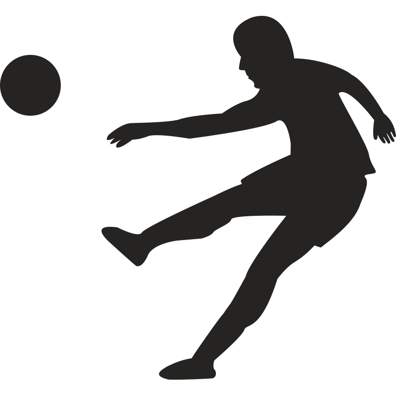 Vector Player Football Silhouette Graphics Free PNG HQ Clipart