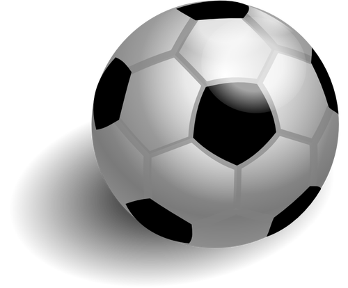Soccer Ball With Shadow Clipart