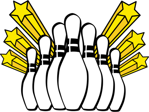 Bowling Pins Icon Clipart