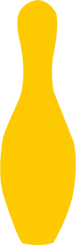 Yellow Bowling Pin Clipart