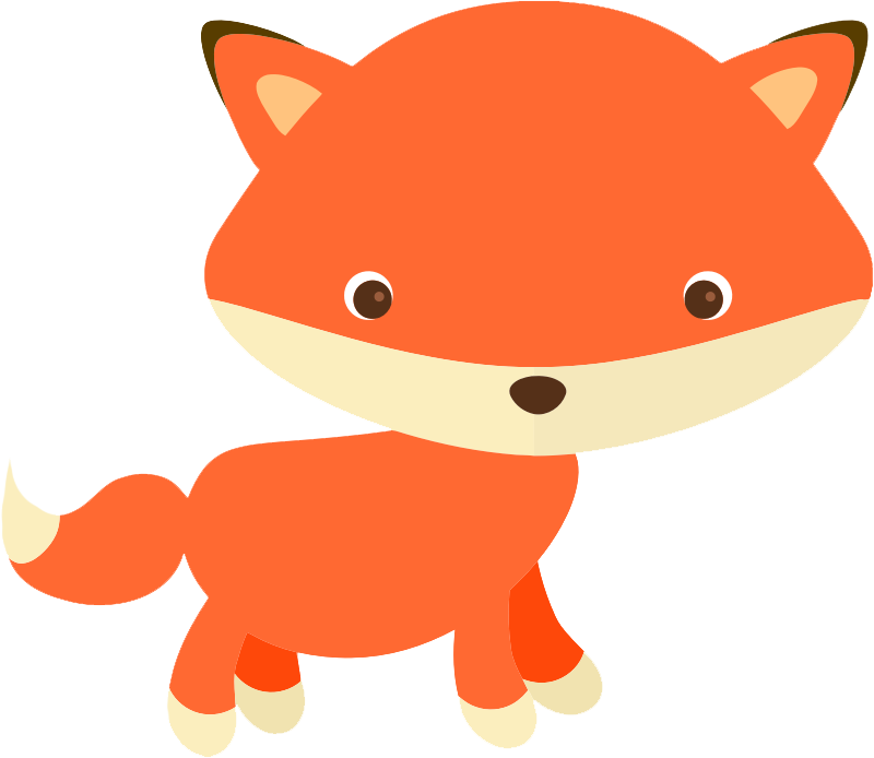 Free Cute Fox Image Png Clipart