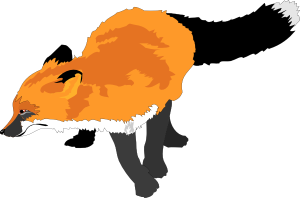 Fox Running At Vector Transparent Image Clipart