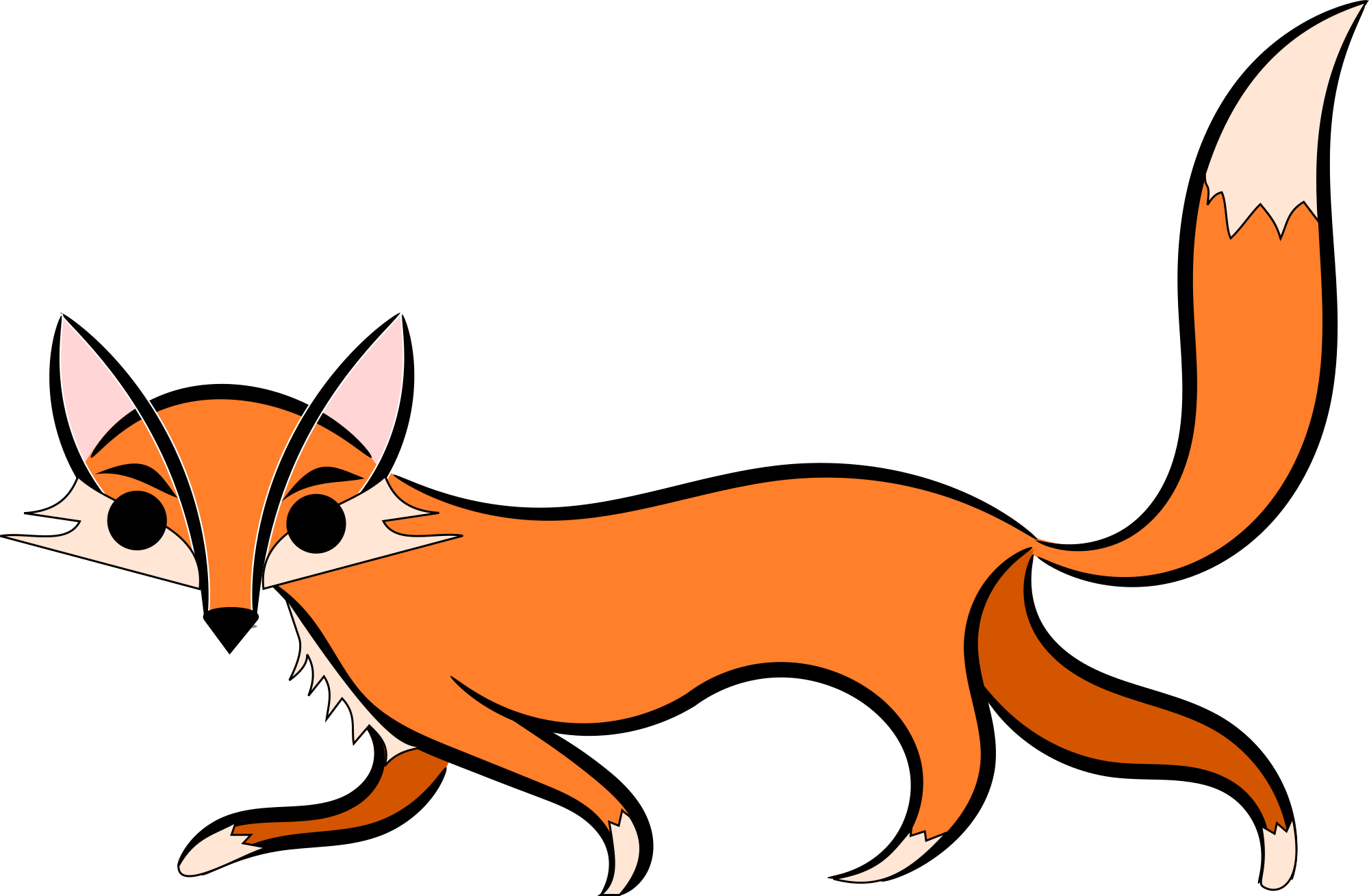 Free Sneaky Fox And Vector Image Clipart