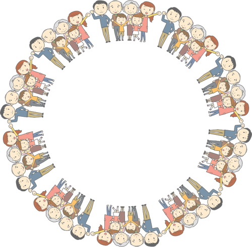 Family Circle Frame Clipart