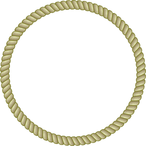 Round Rope Frame Clipart