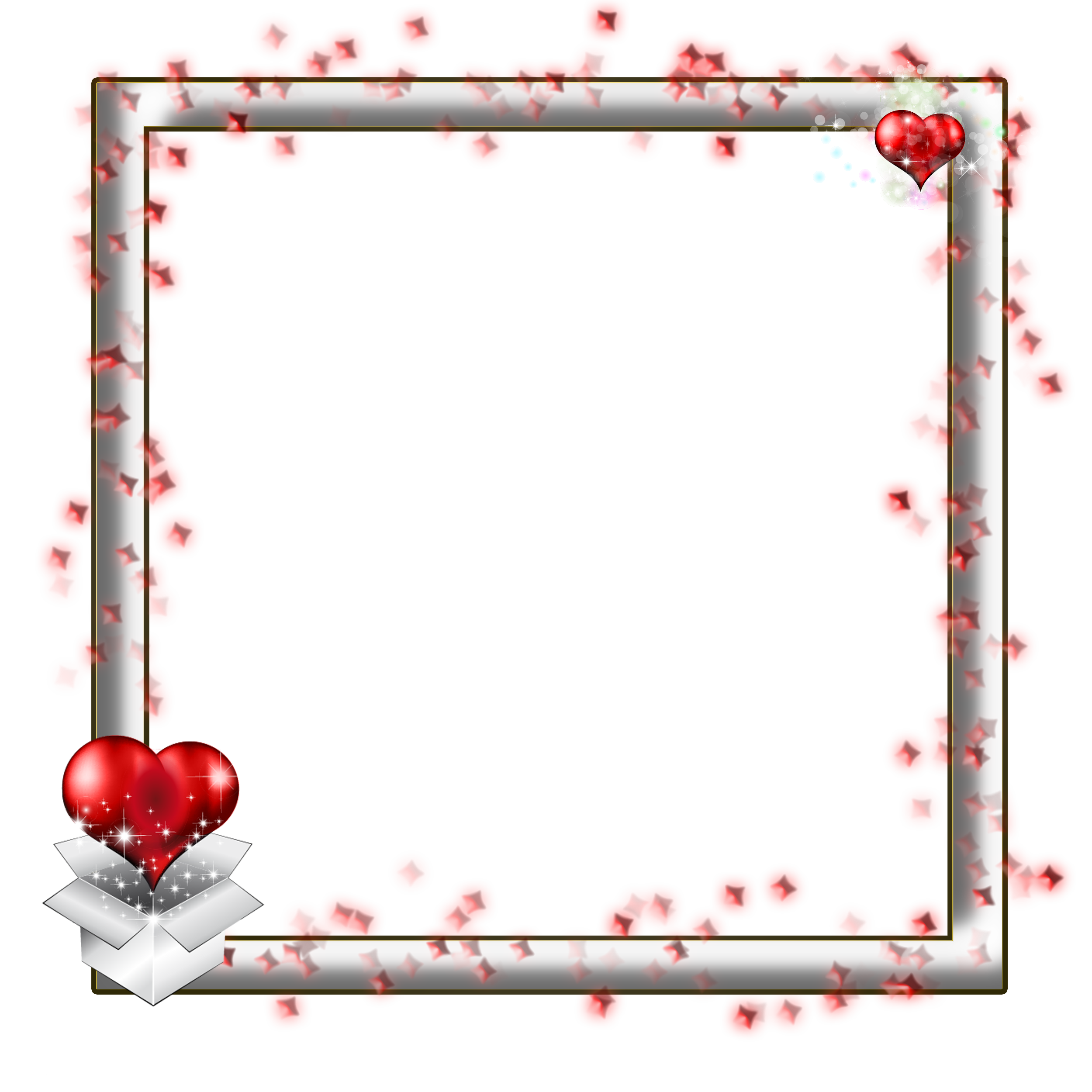 Picture Frame Love HD Image Free PNG Clipart
