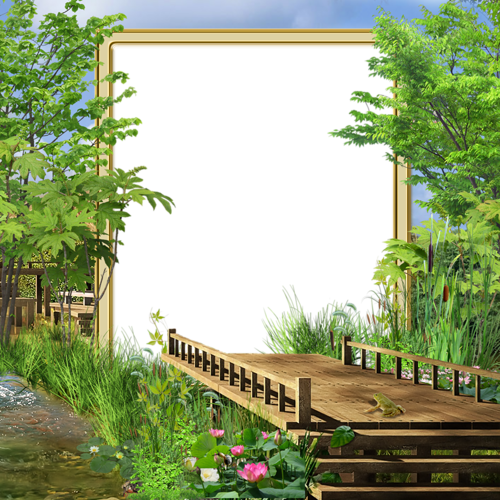 Bridge Picture Pattern Frame Country Film Clipart