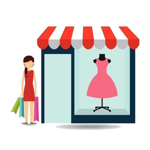 Women Shopping Royalty-Free Free Frame Clipart