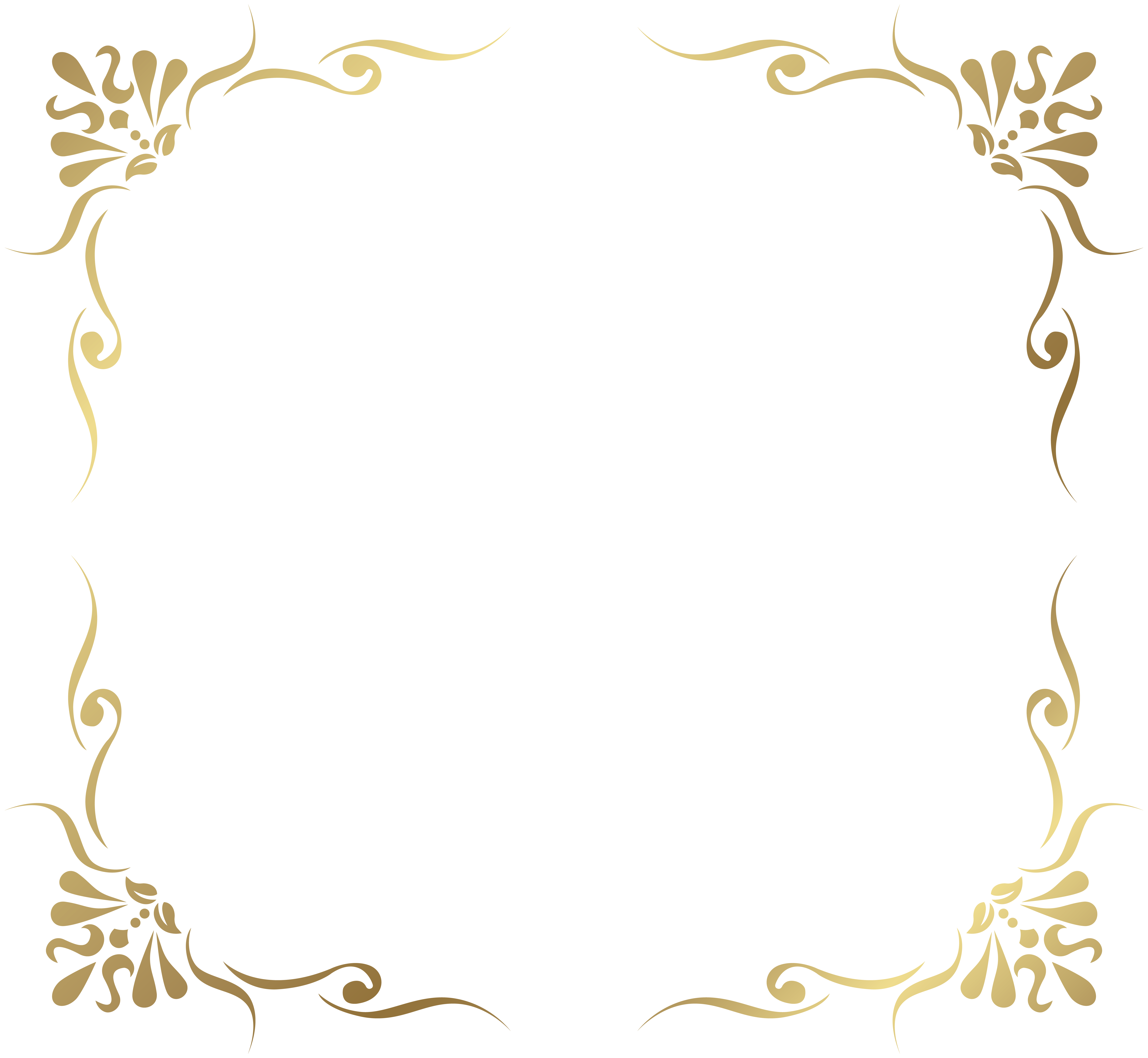 Decorative Picture Frame Border Transparent PNG Image High Quality Clipart