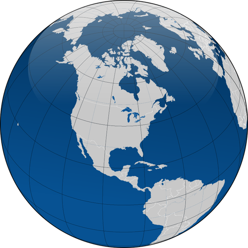 Globe With Borders Clipart