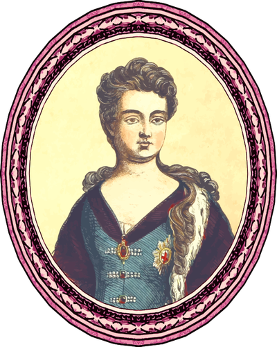 Framed Queen Anne Image Clipart