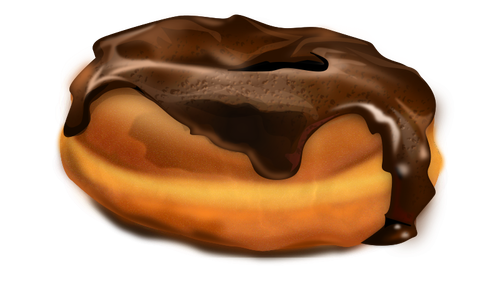 Chocolate Donut Clipart