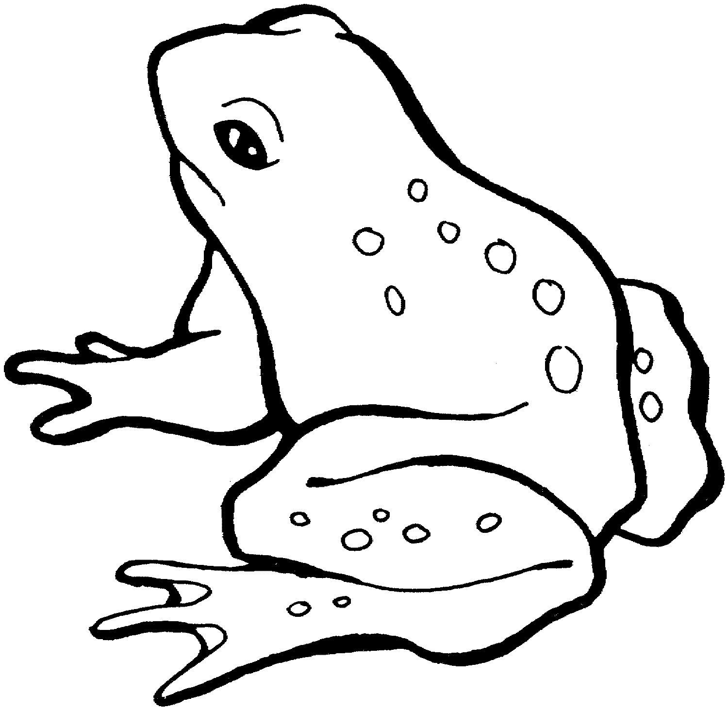 Free Frog Black And White Frog Black Clipart