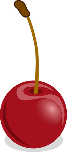 Of Cherries With Petiole Clipart