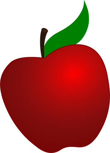 Of Tilted Apple Clipart