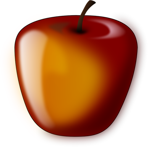 Of A Glossy Apple Clipart