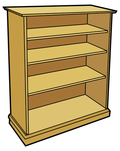 Brown Book Case Image Clipart