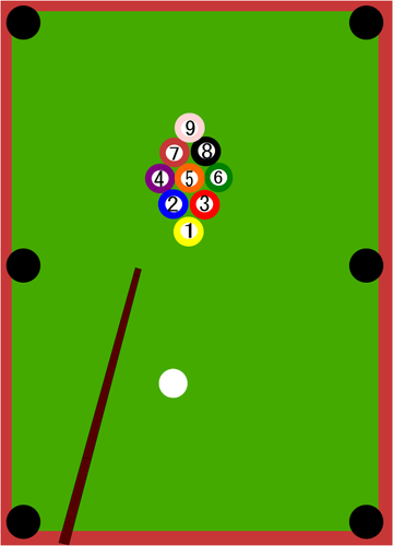 Snooker Table Clipart