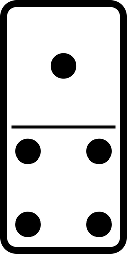 Domino Tile 1-4 Clipart