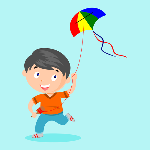 Playing Kite Clipart