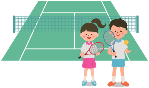 Tennis Players Clipart