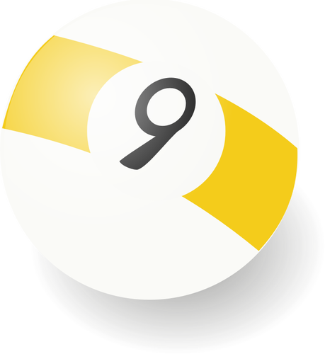 Of Billiard Ball Number 9 Clipart