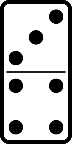 Domino Tile 3-4 Clipart