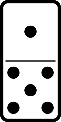 Domino Tile 1-5 Clipart