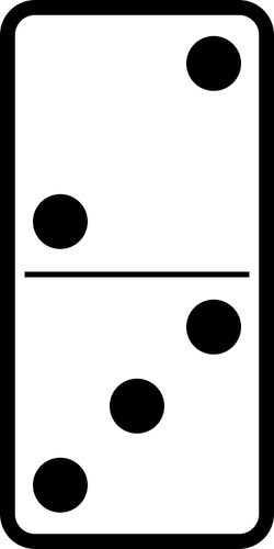 Domino Tile 2-3 Clipart