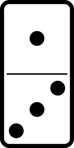 Domino Tile 1-3 Clipart