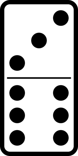 Domino Tile 3-6 Clipart