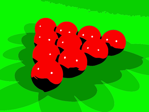 Red Snooker Balls Clipart