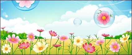 Flower Garden Vector For Download About Clipart