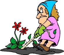 Gardening Graphics Of Gardeners And Tools Clipart
