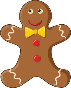 Free Gingerbread Image Gingerbread Man Cookie Clipart