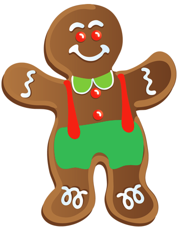 Free Gingerbread Man Image Png Clipart