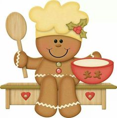 Gingerbread Boys And Girls On Gingerbread Man Clipart