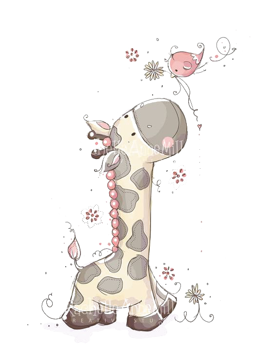 Cute Giraffe Illustrator Illustration Child HQ Image Free PNG Clipart