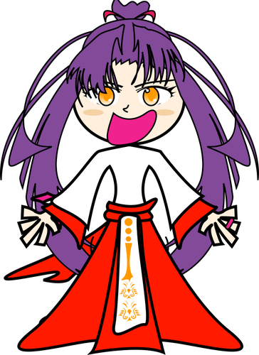 Purple Evil Girl Clipart